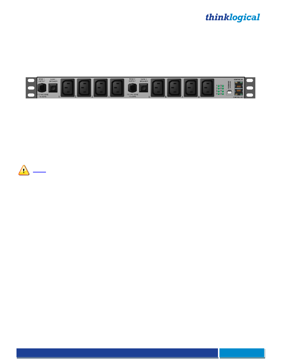 The rear panel, Power connections | Thinklogical Remote Power Distribution Unit 4/4 Manual User Manual | Page 8 / 21