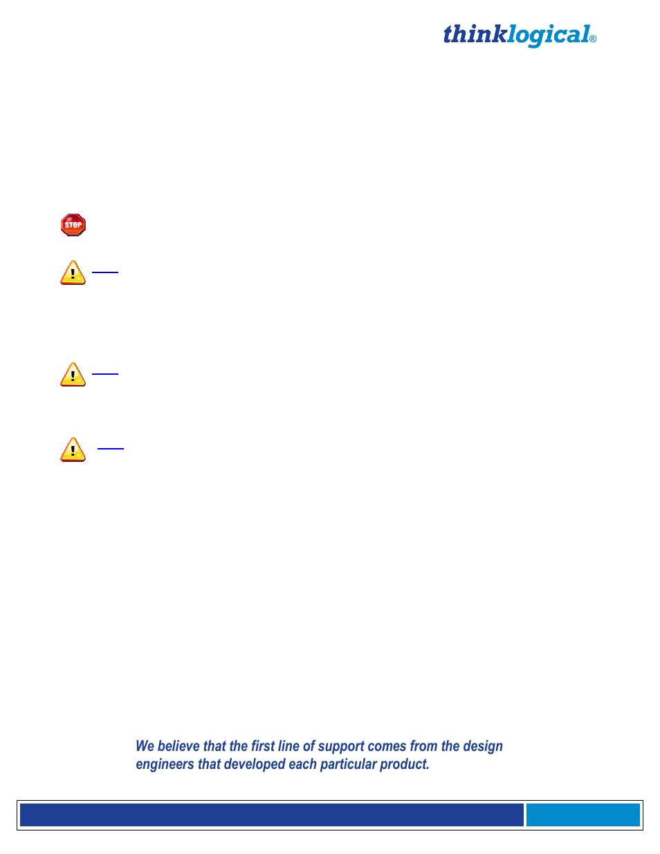 How to contact us, Supplementary information, Customer support | Thinklogical Remote Power Distribution 12 Manual User Manual | Page 11 / 14
