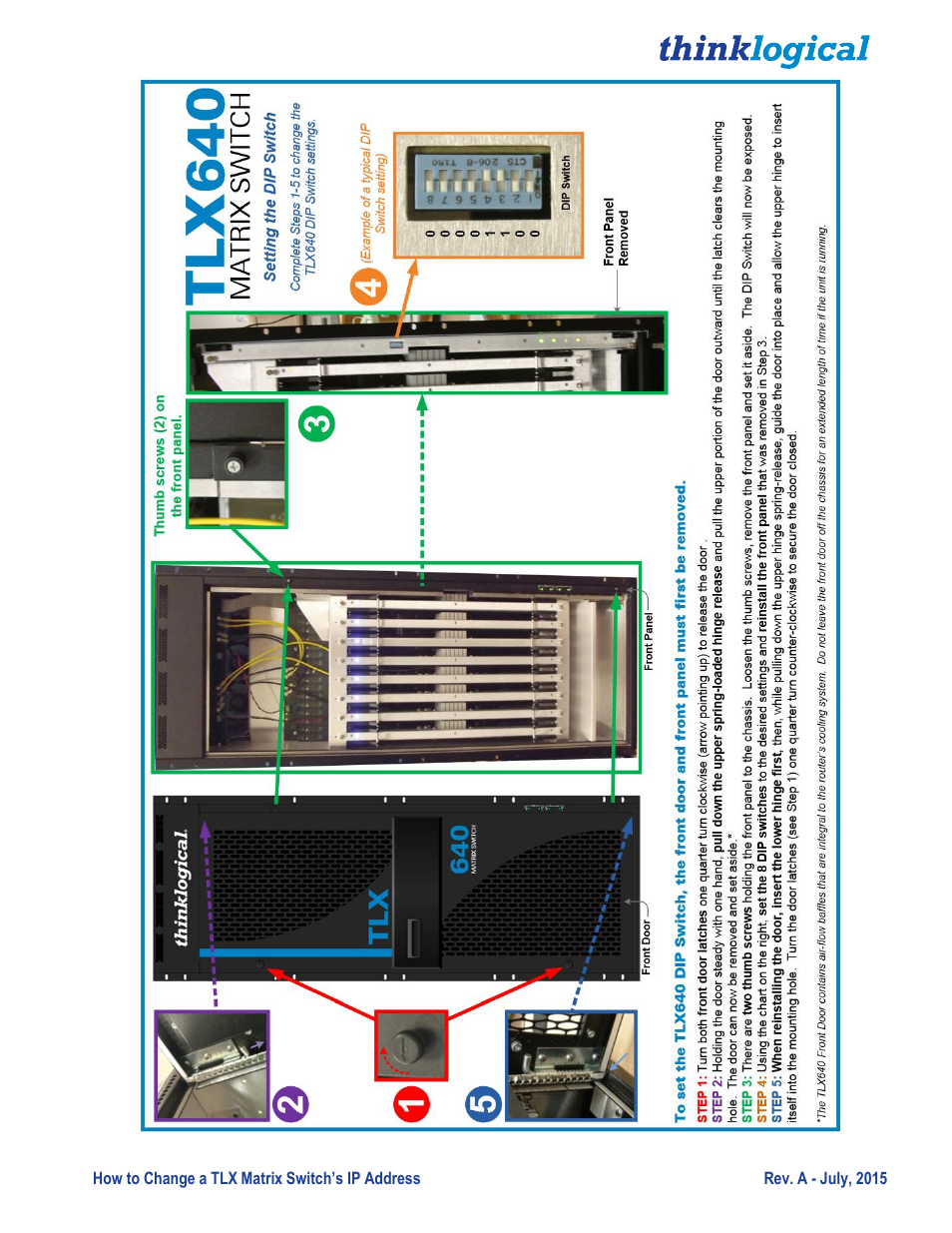 Thinklogical Change A TLX Matrix Switch's IP Address User Manual | Page 10 / 16