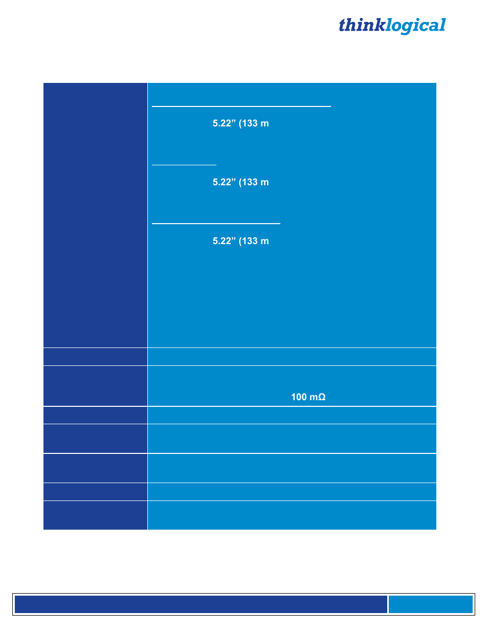 2 mx48 technical specifications | Thinklogical MX48 Router Manual User Manual | Page 11 / 54