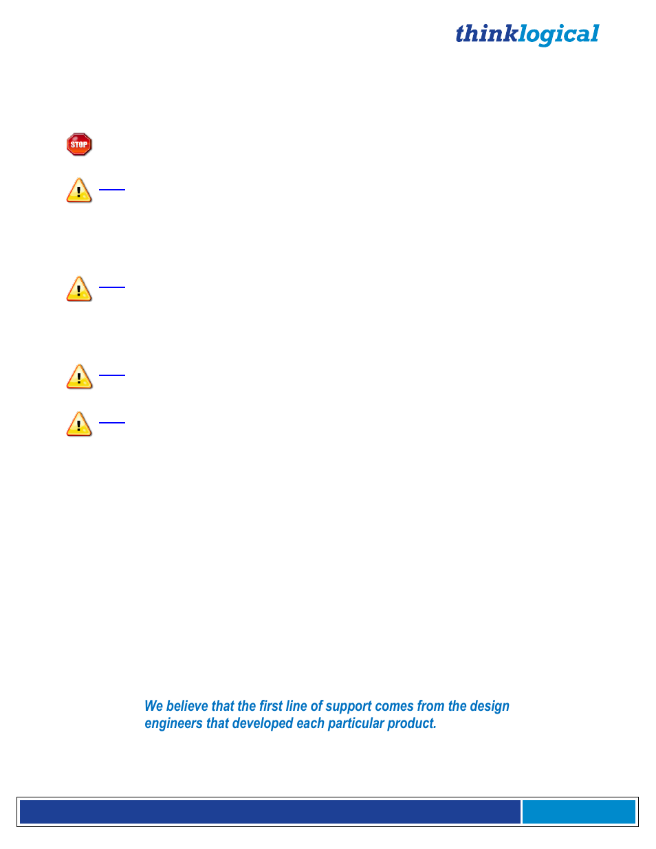 How to contact us, Customer support | Thinklogical MX48 Router Manual User Manual | Page 24 / 54
