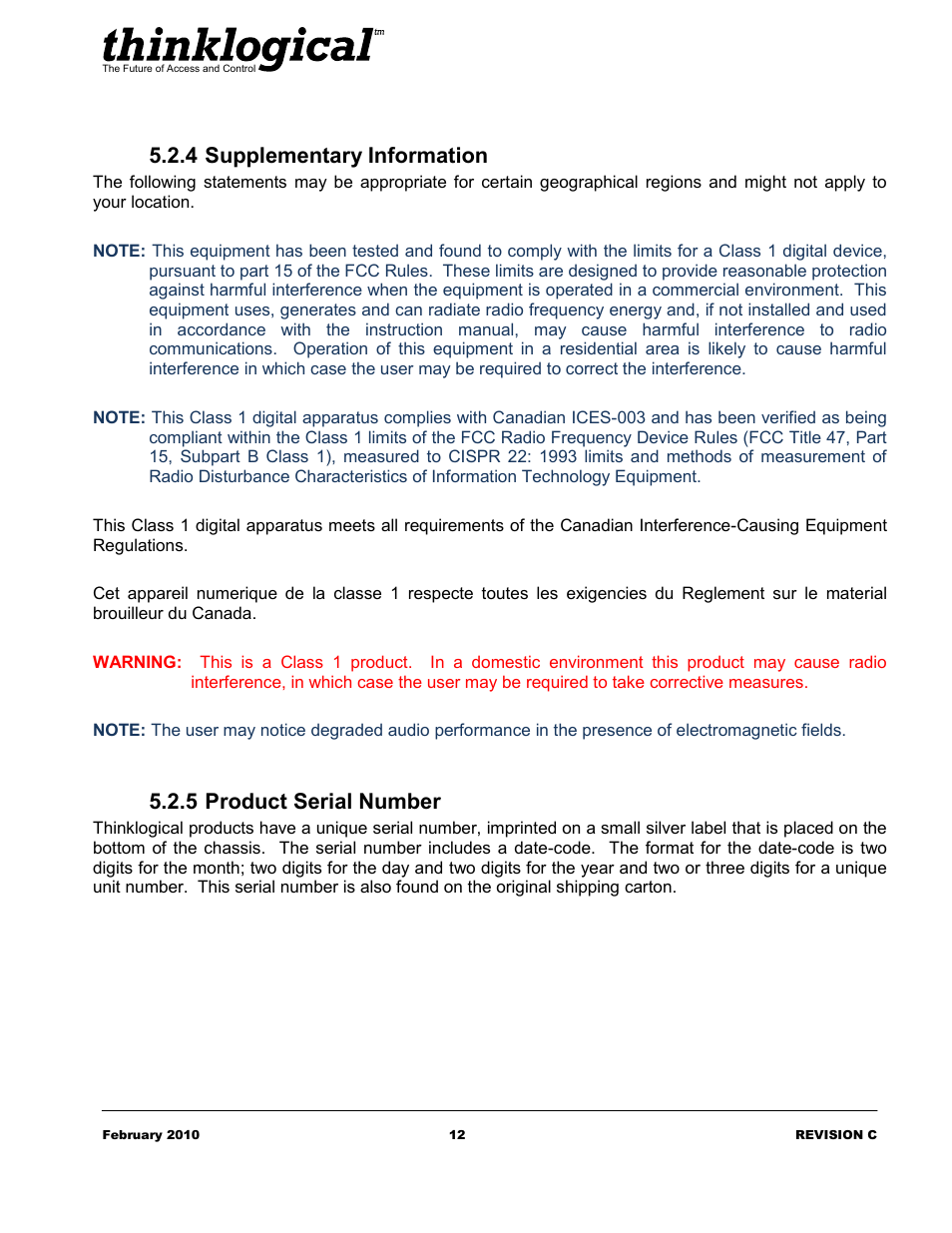 Product serial number | Thinklogical OriginKVM 8250 Manual User Manual | Page 16 / 21