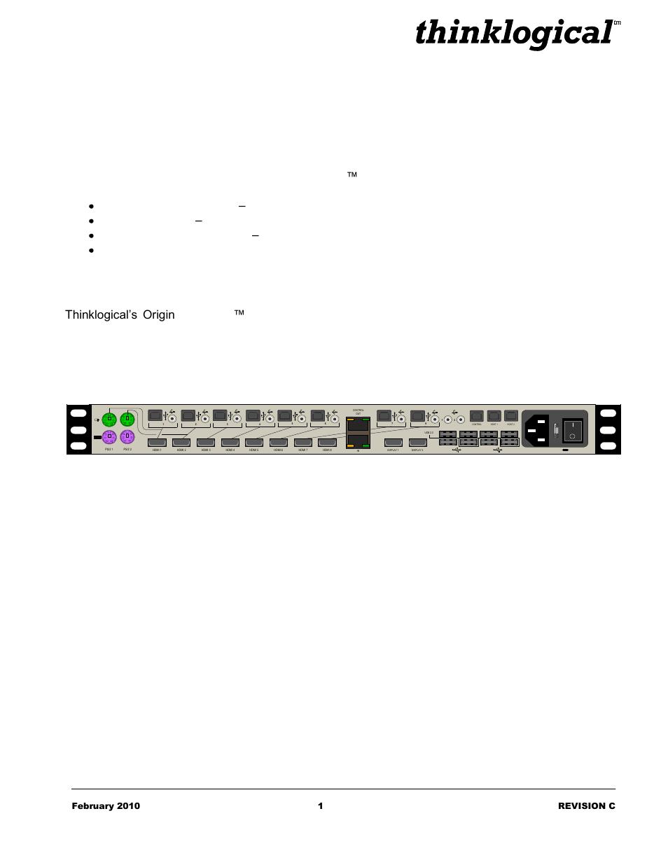 Thinklogical OriginKVM 8250 Manual User Manual | Page 5 / 21