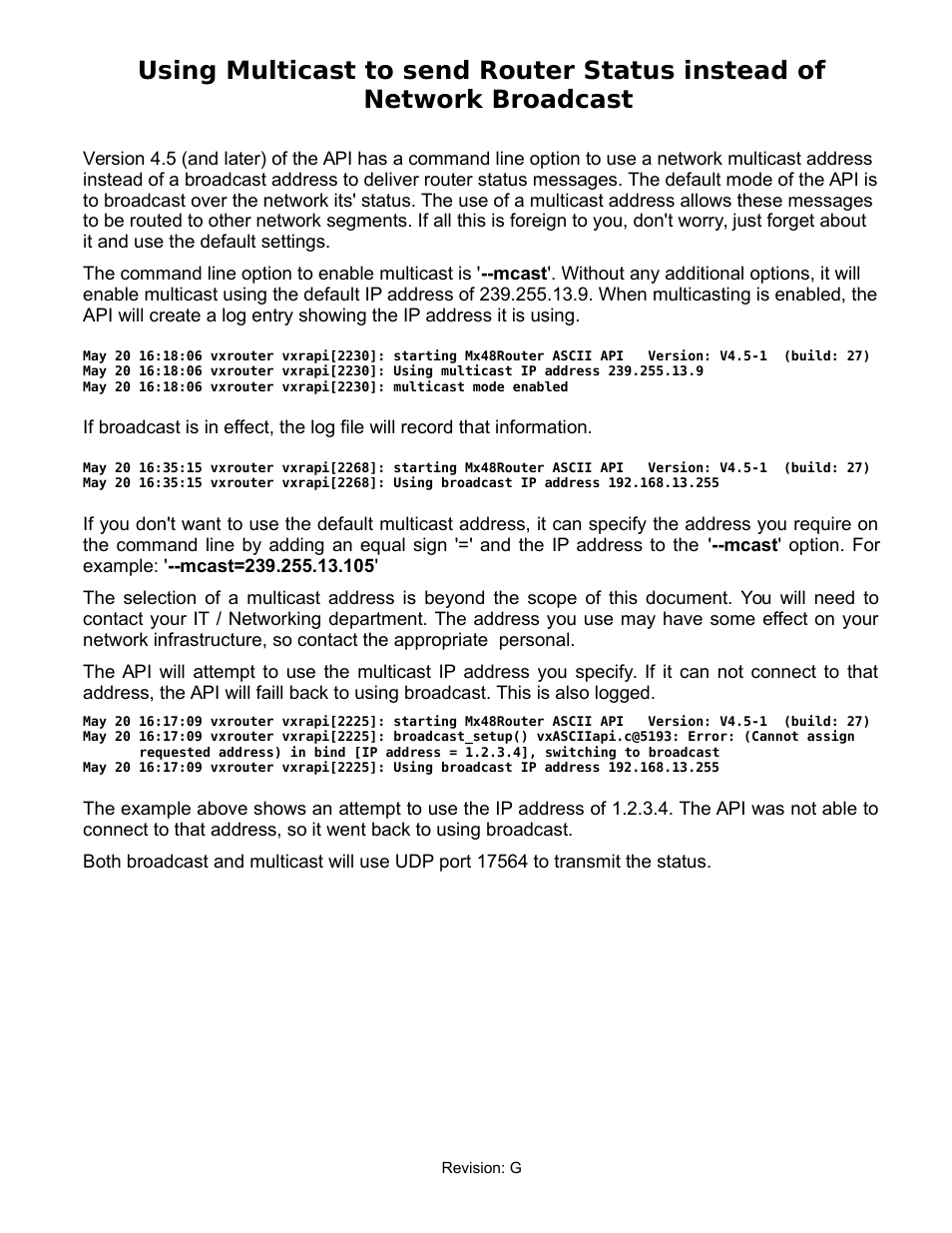 Thinklogical Router - Configuring the ASCII Interface User Manual | Page 9 / 9