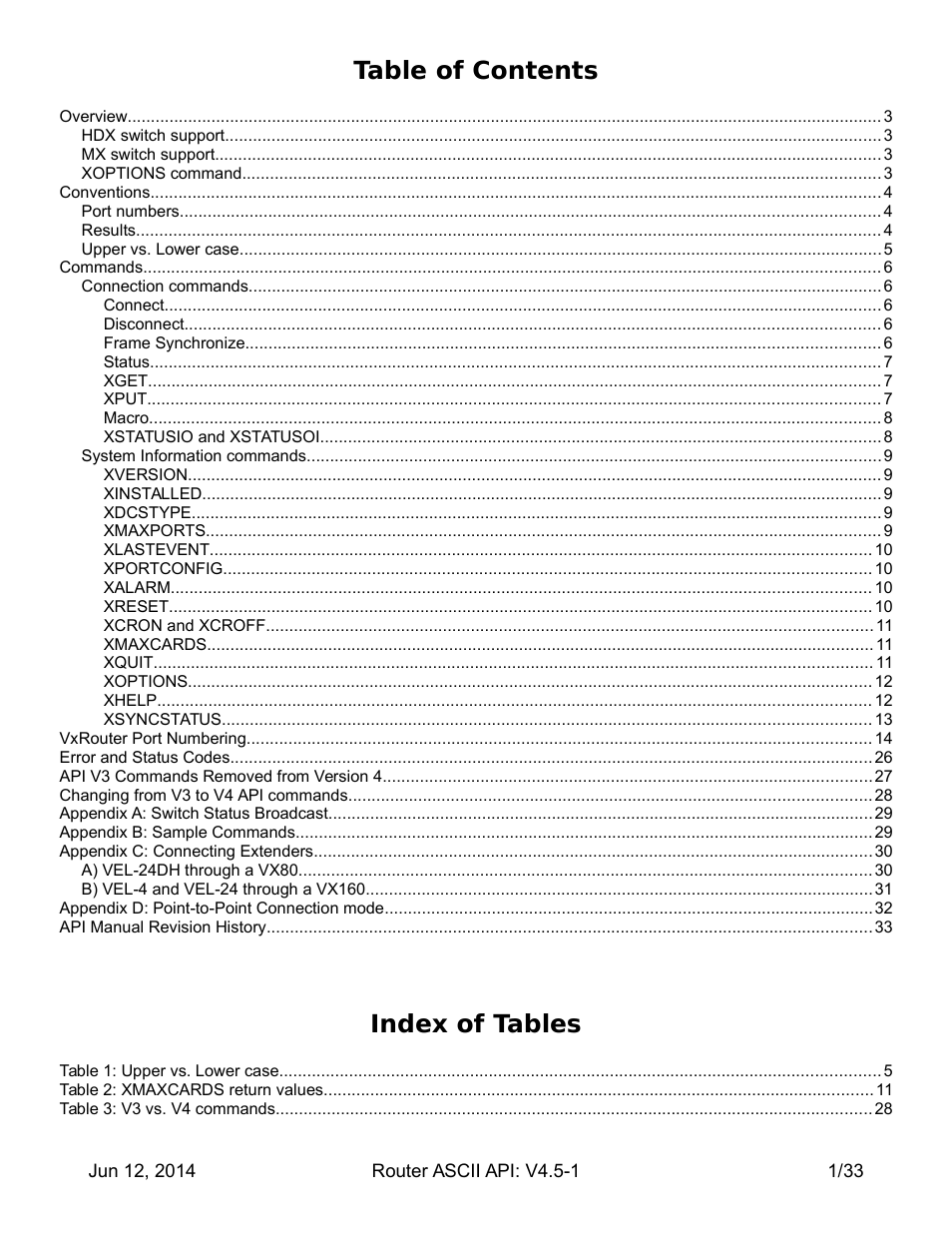Thinklogical Router - ASCII-API User Manual | Page 2 / 34