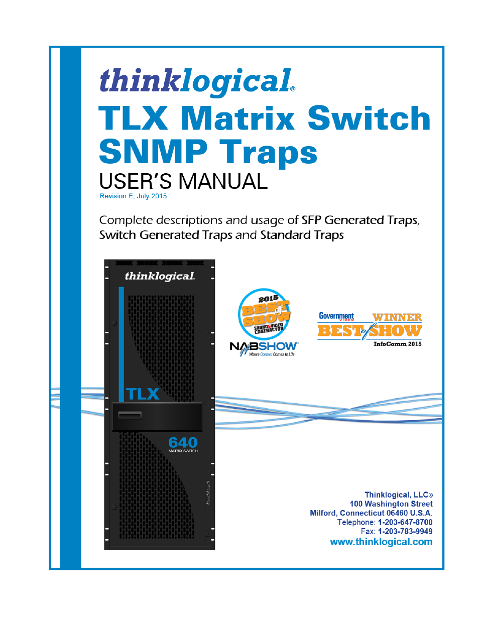 Thinklogical TLX Matrix Switch SNMP Traps User Manual | 27 pages