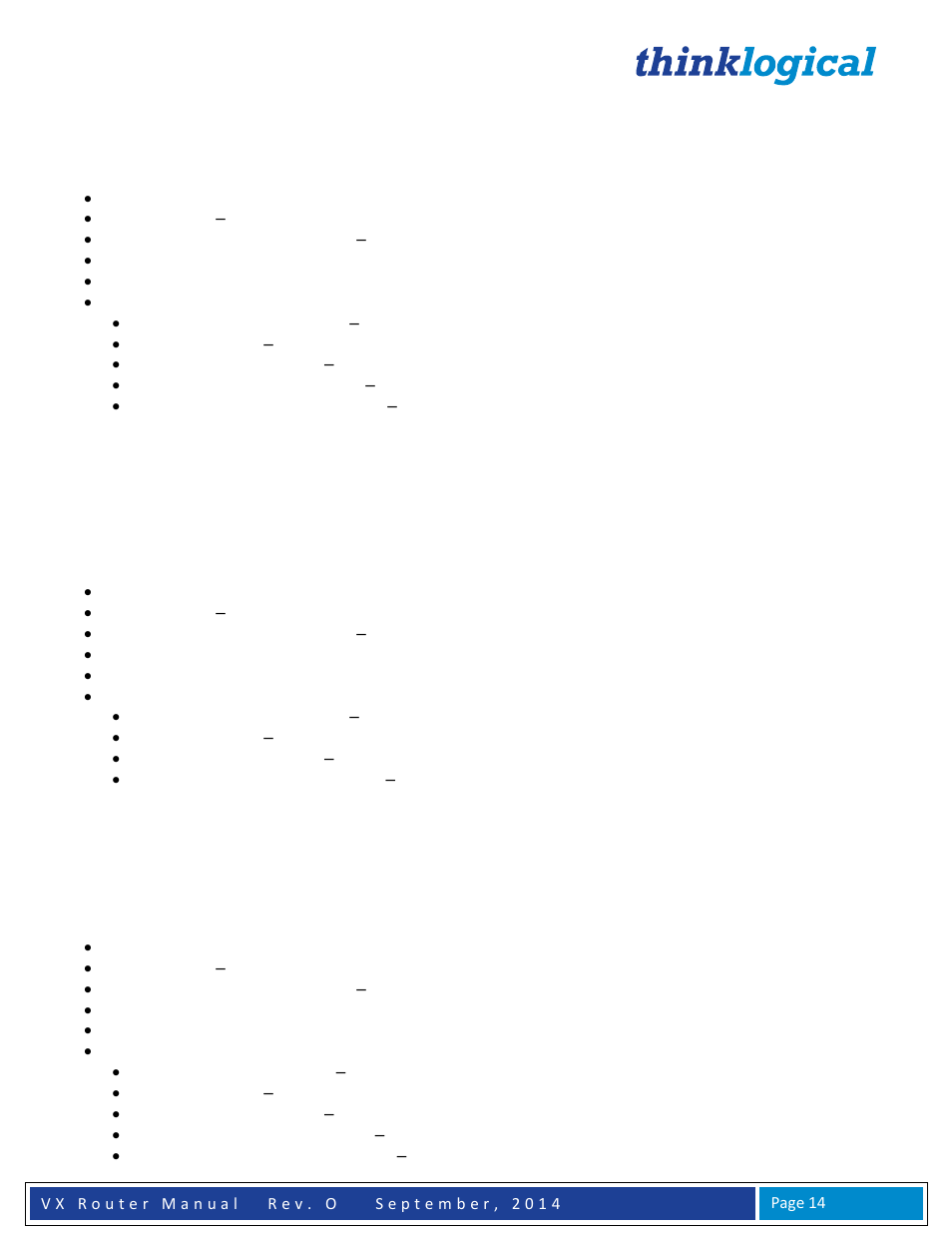 Thinklogical VX Routers Manual User Manual | Page 15 / 72