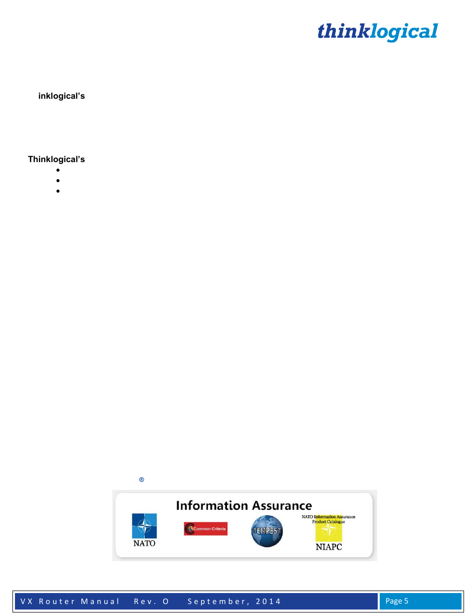 Introduction, The logical solution | Thinklogical VX Routers Manual User Manual | Page 6 / 72