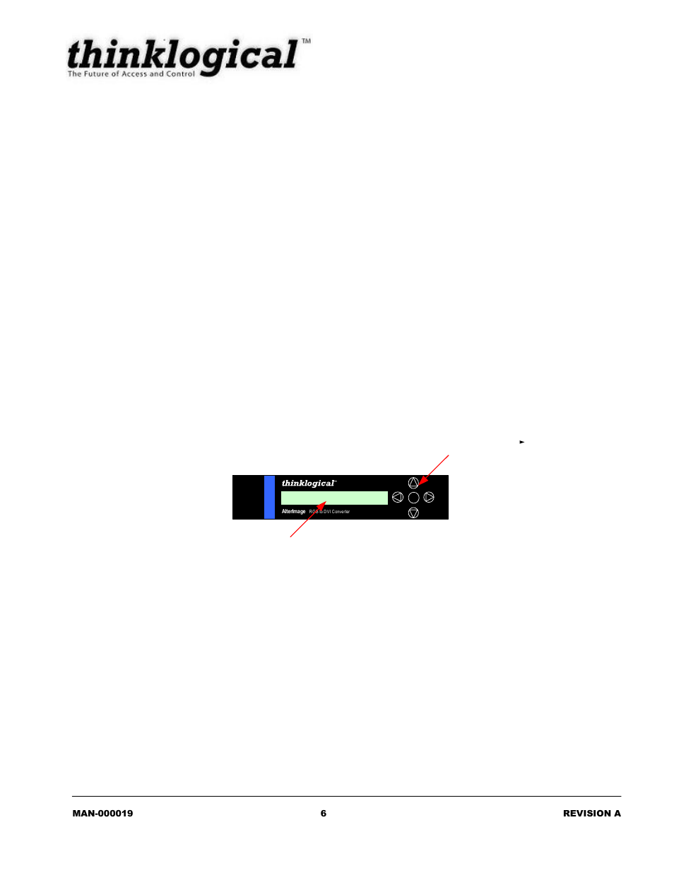 Product overview, Setting up the alterimage, Rack mount | Front panel display and buttons | Thinklogical AlterImageRGB to DVI Converter Manual User Manual | Page 8 / 19