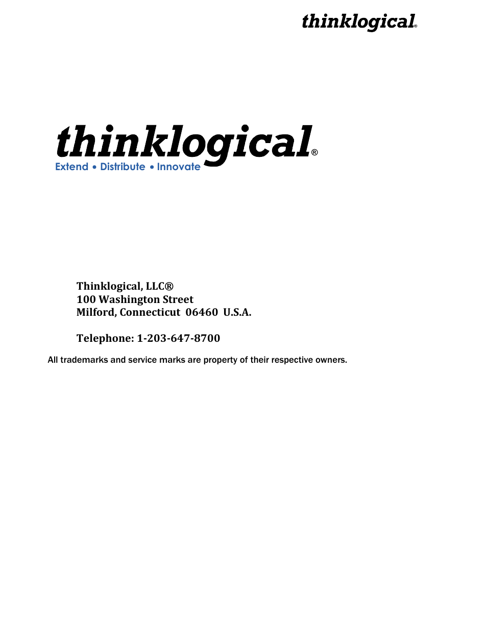 Copyright notice | Thinklogical SDI to HDMI Converter Manual User Manual | Page 2 / 32