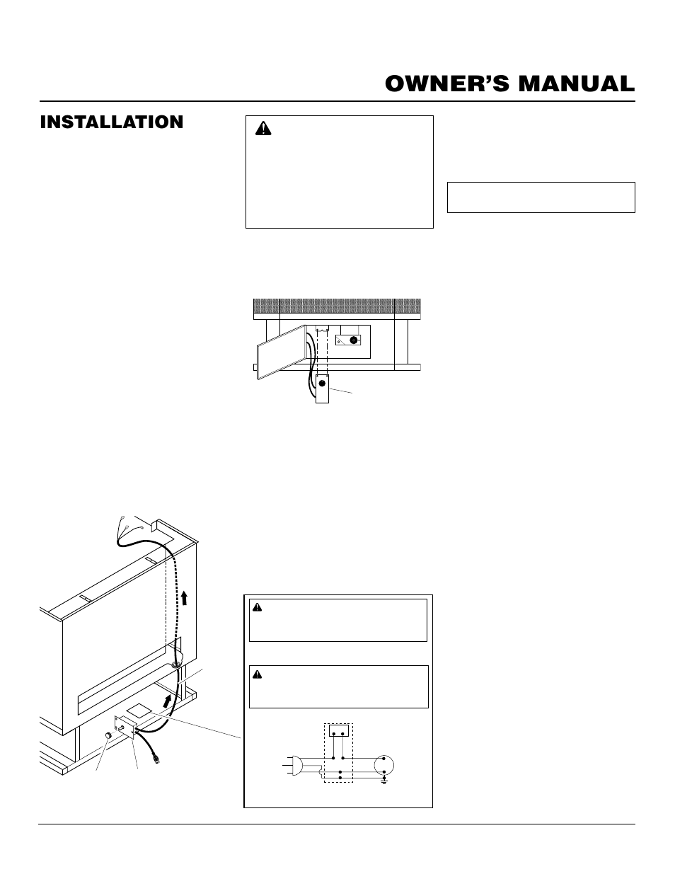 Owner’s manual, Installation, Continued | Installing optional blower accessory ga3650ta | Desa Tech S39NT User Manual | Page 11 / 26