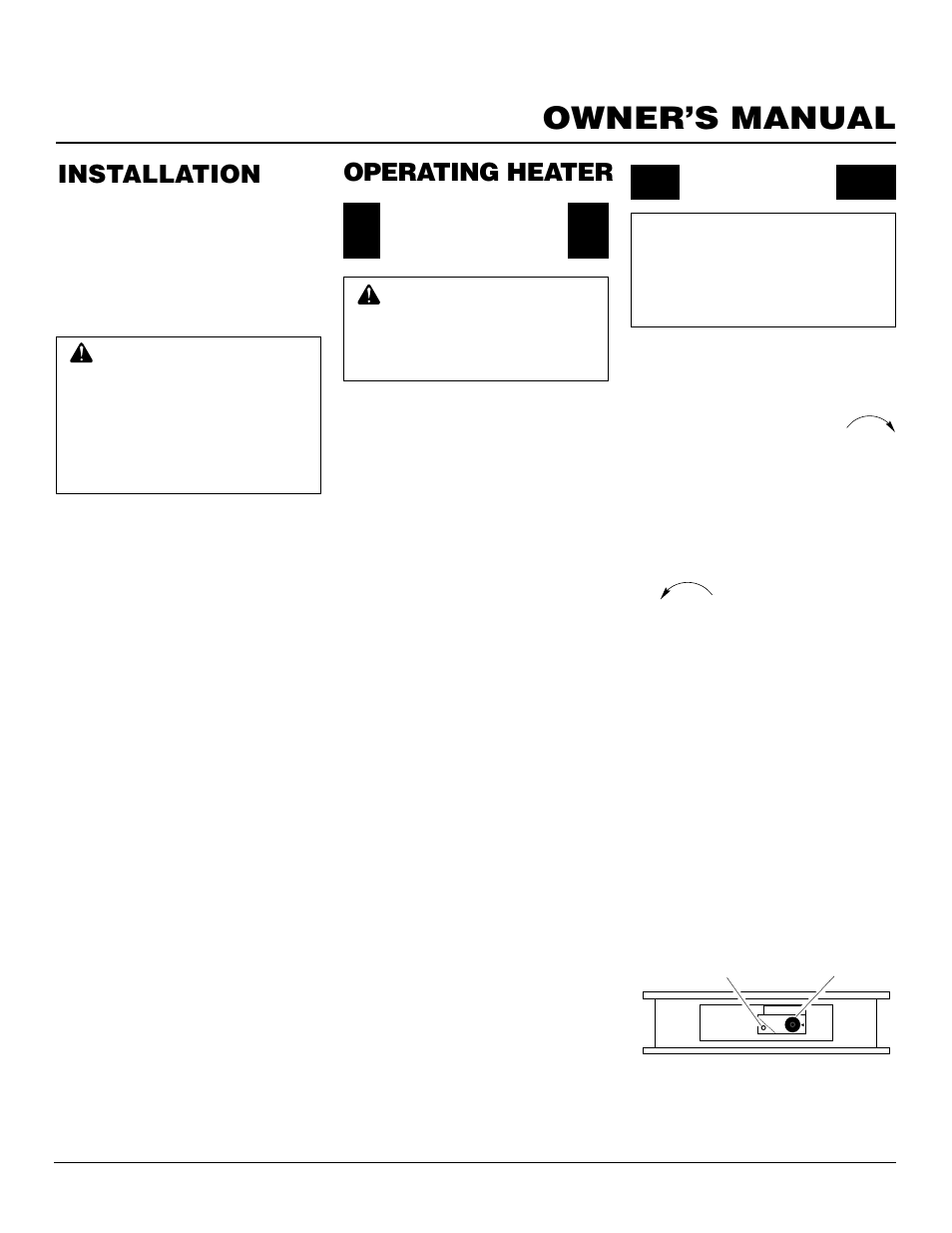 Owner’s manual, Operating heater, Installation | Continued | Desa Tech S39NT User Manual | Page 13 / 26