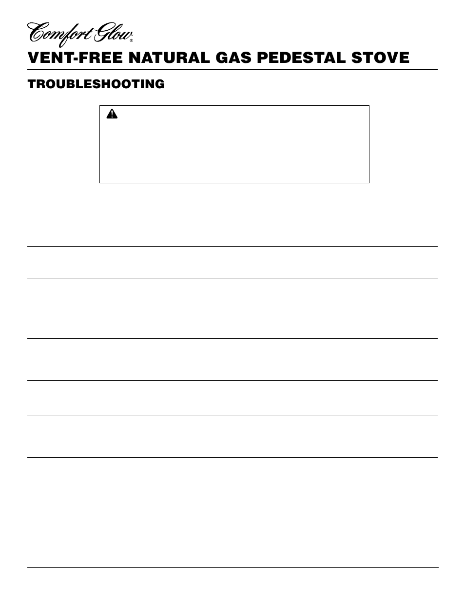 Vent-free natural gas pedestal stove, Troubleshooting, Continued | Desa Tech S39NT User Manual | Page 18 / 26