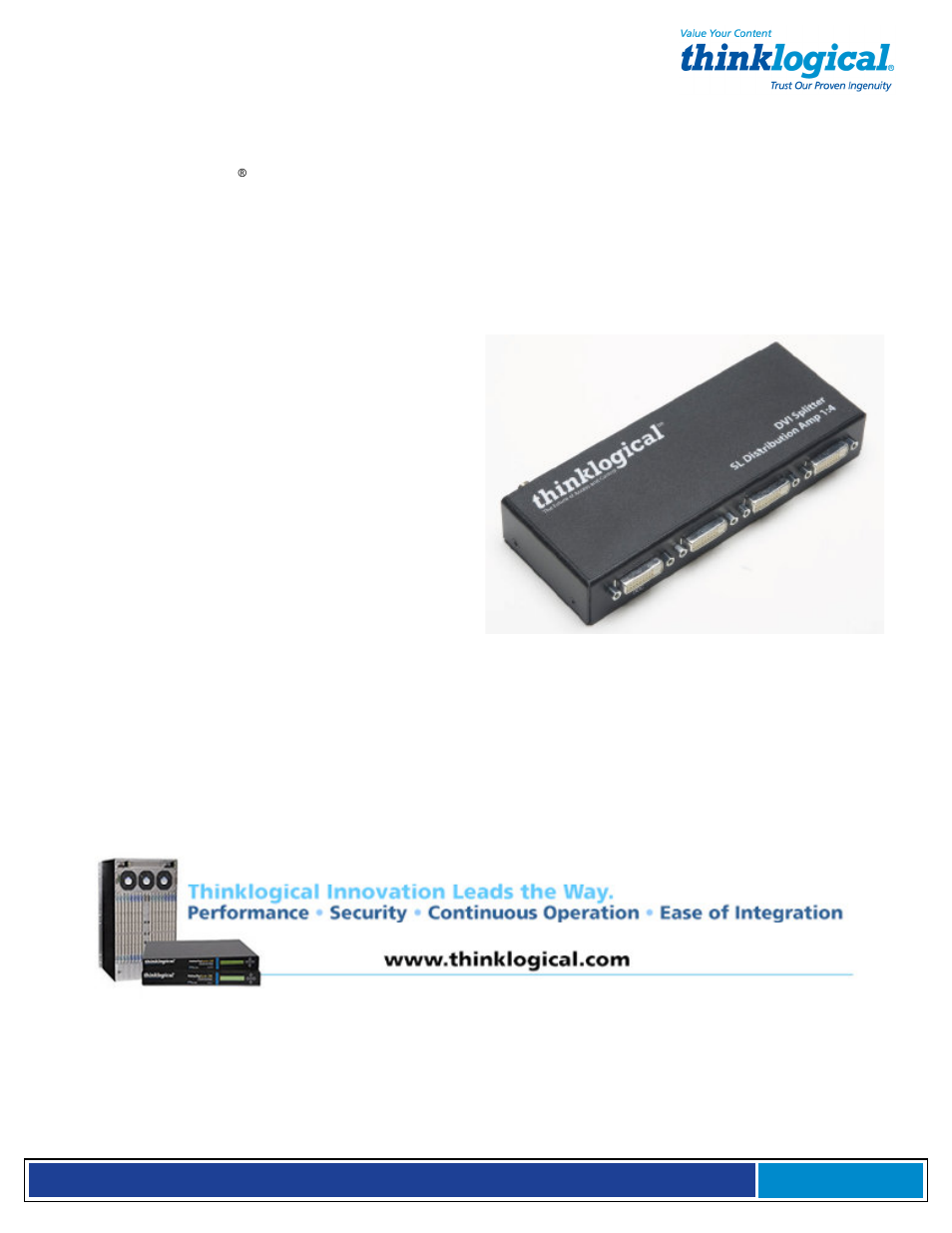 Thinklogical VDA Manual User Manual | Page 3 / 19