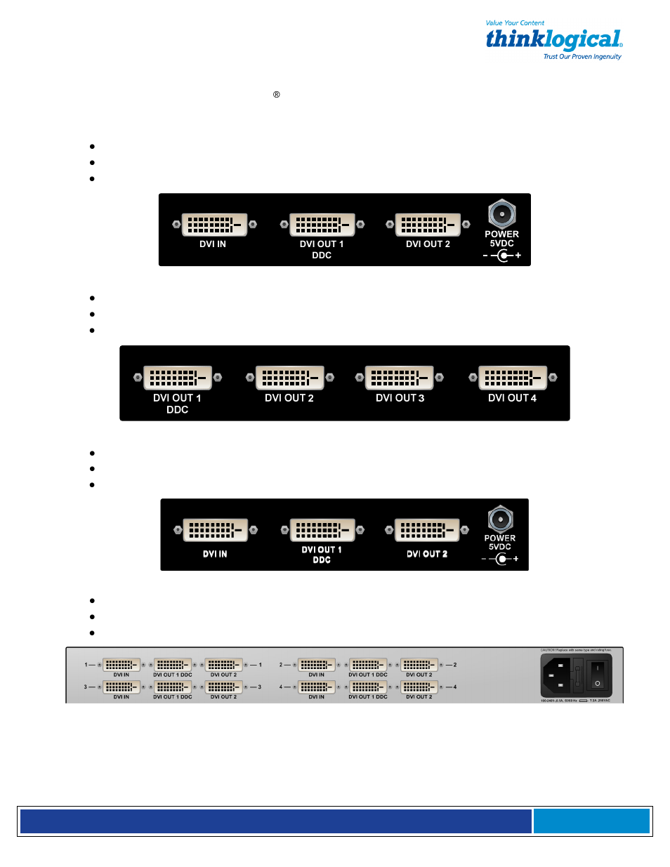 Thinklogical VDA Manual User Manual | Page 5 / 19