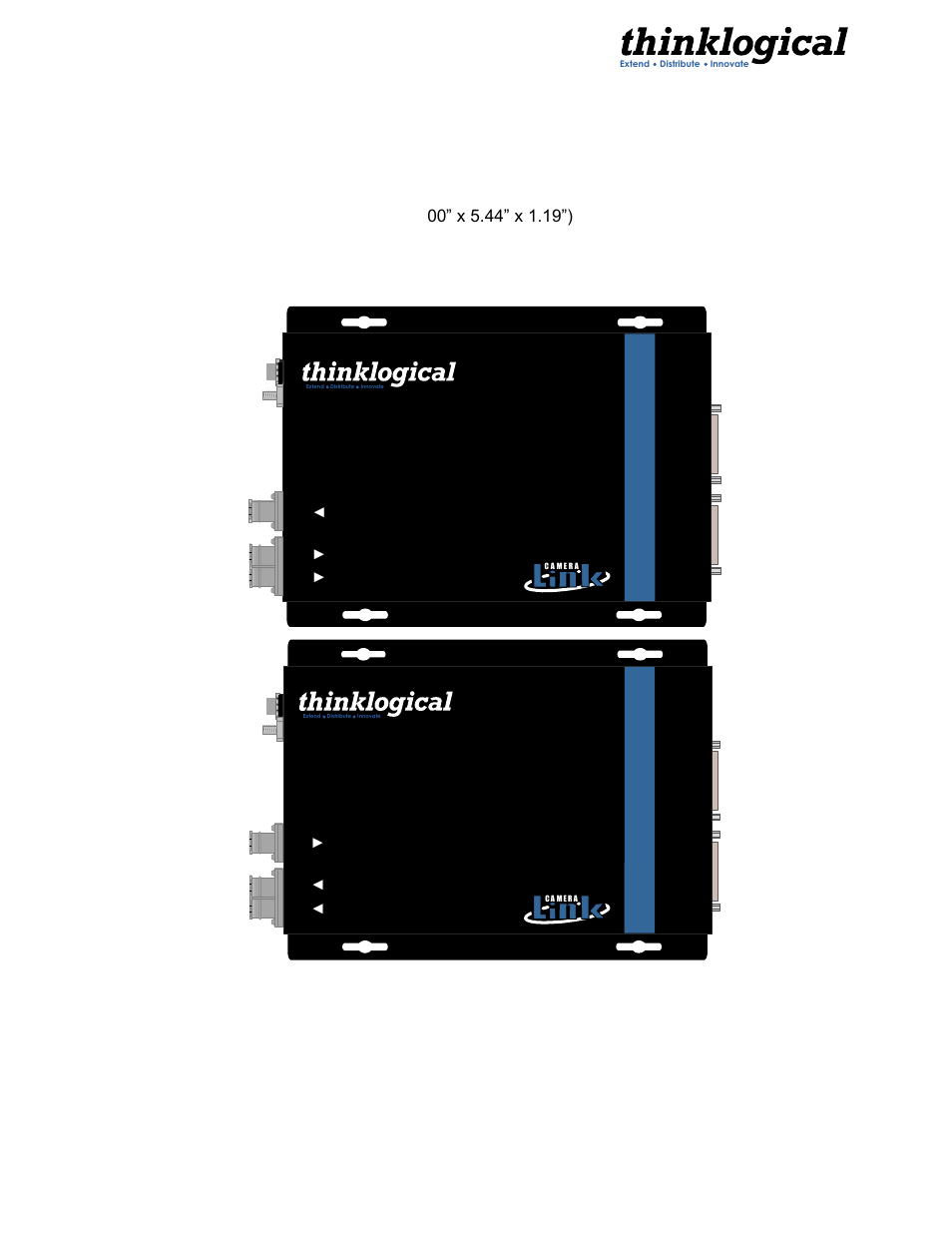 Cfl-5000, L1 ► l2, Camera fiber-link | L2 ◄ l1 ◄ l3 | Thinklogical Camera Fiber-Link Manual User Manual | Page 12 / 39