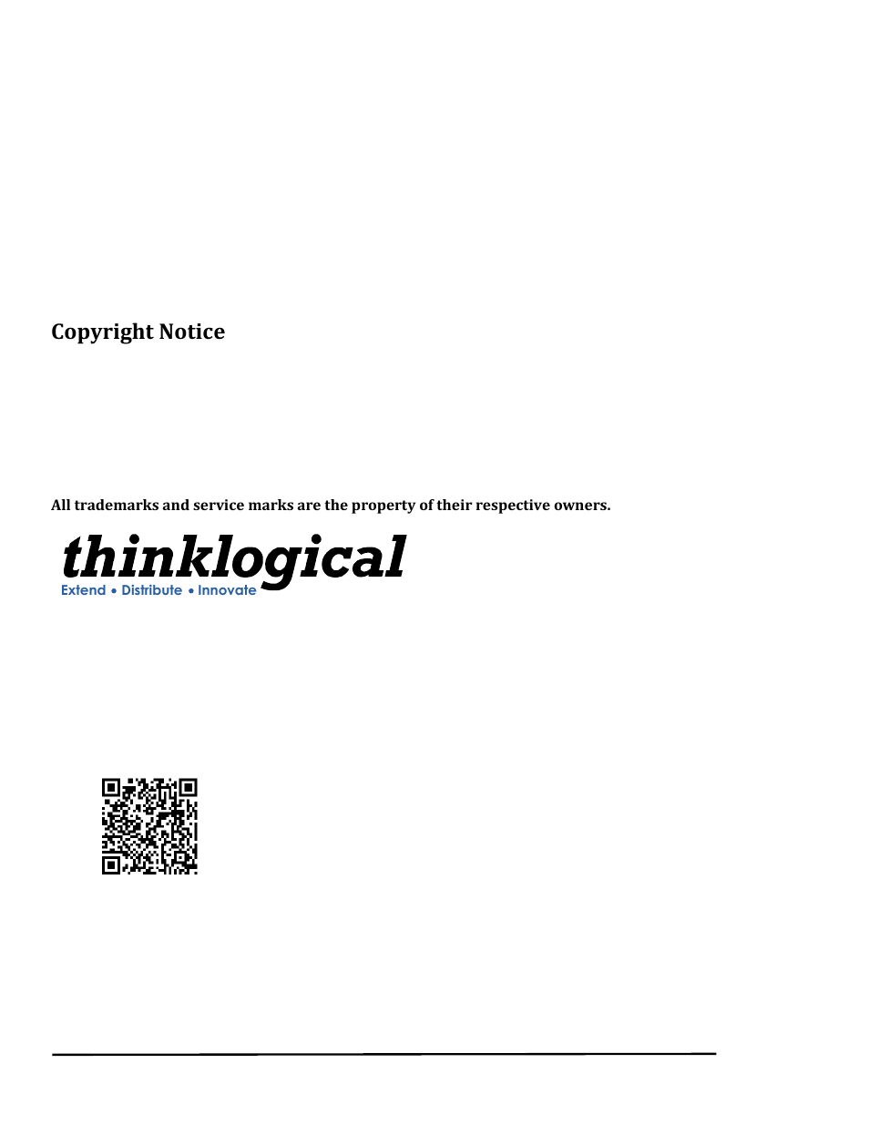 Copyright notice | Thinklogical Camera Fiber-Link Manual User Manual | Page 2 / 39