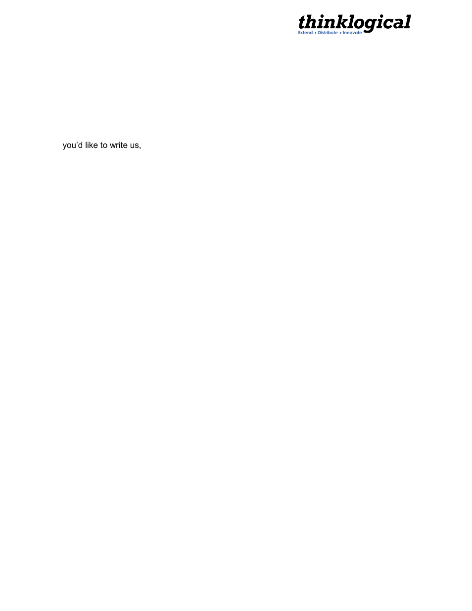 Our address | Thinklogical Camera Fiber-Link Manual User Manual | Page 29 / 39
