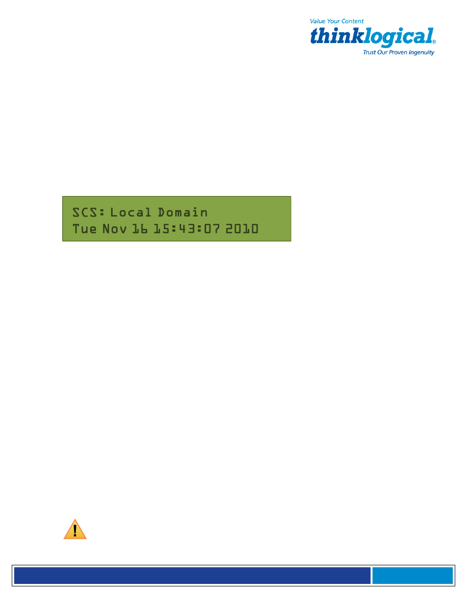 Initial configuration, 1 default configuration, 2 initial system security concerns | 3 front panel network setup | Thinklogical Secure Console Server Manual User Manual | Page 27 / 90
