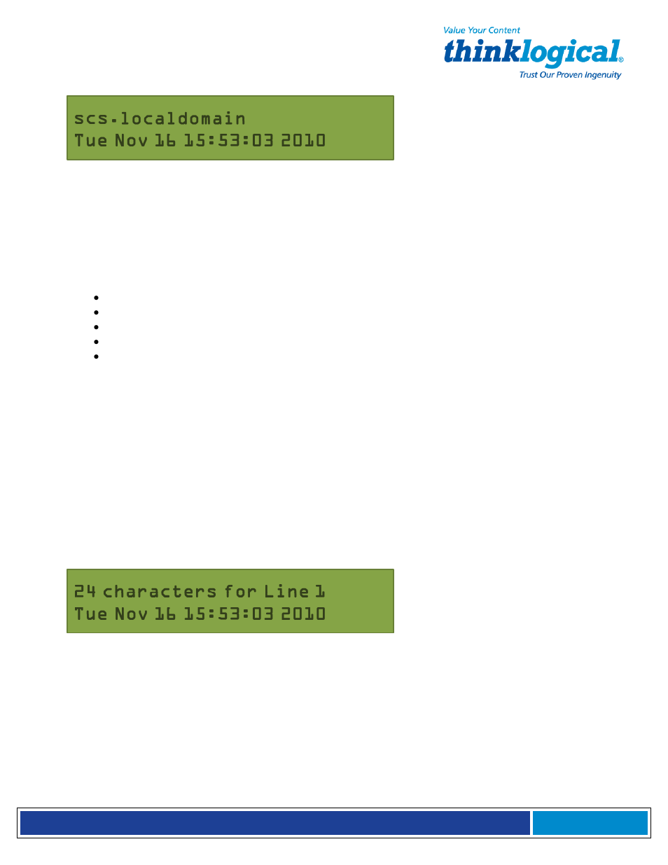 1 display mode parameters | Thinklogical Secure Console Server Manual User Manual | Page 45 / 90