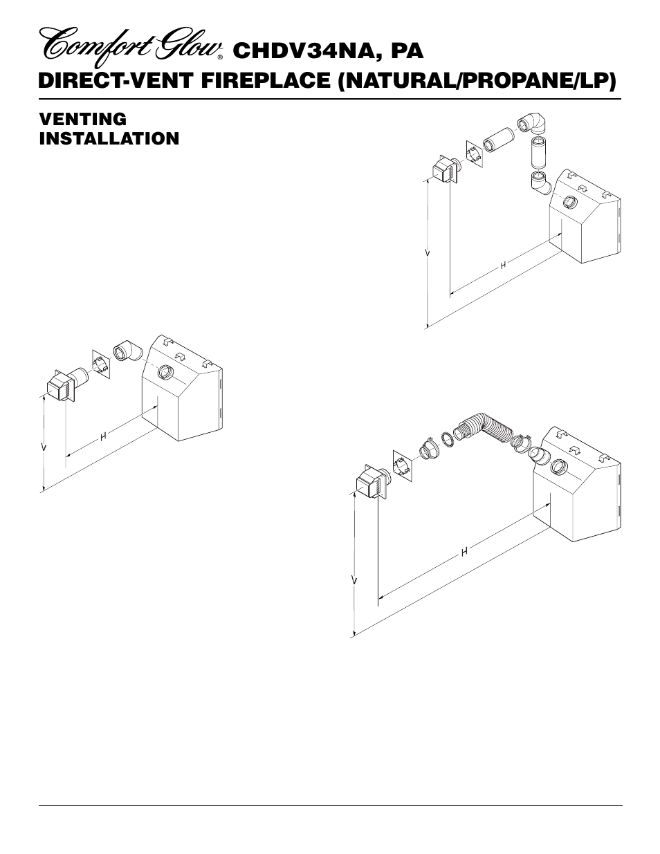 Venting installation, Continued | Desa Tech CHDV34PA User Manual | Page 10 / 36