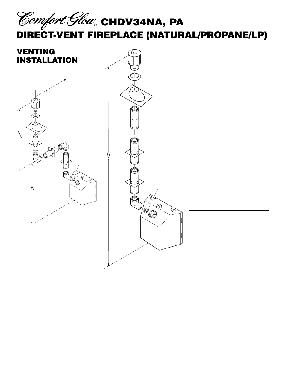 Venting installation, Continued | Desa Tech CHDV34PA User Manual | Page 14 / 36