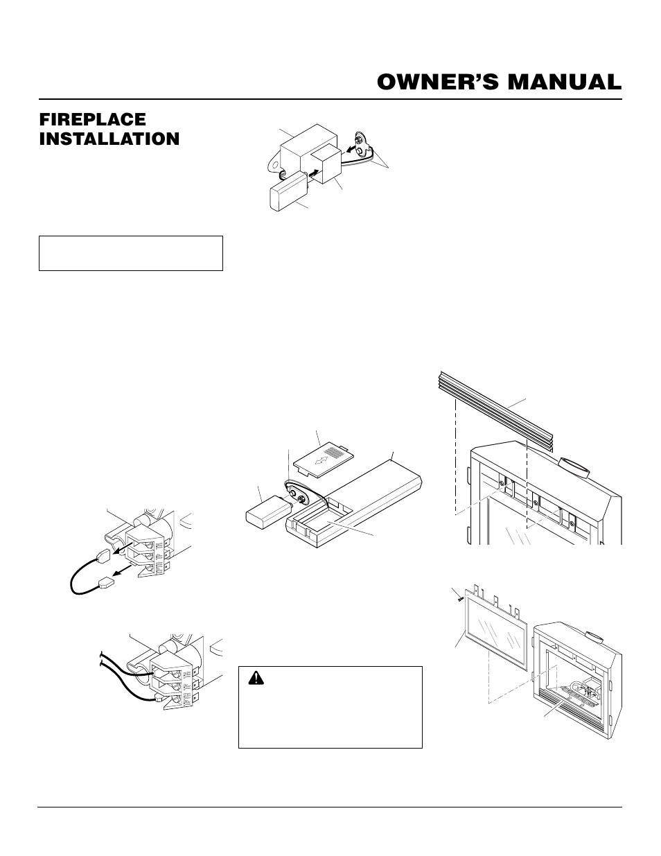 Owner’s manual, Fireplace installation, Continued | Desa Tech CHDV34PA User Manual | Page 21 / 36