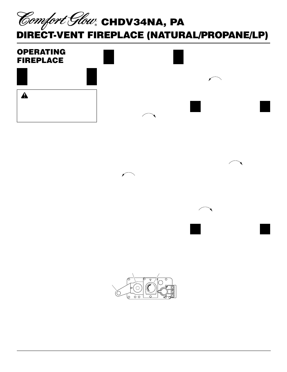 Operating fireplace | Desa Tech CHDV34PA User Manual | Page 24 / 36