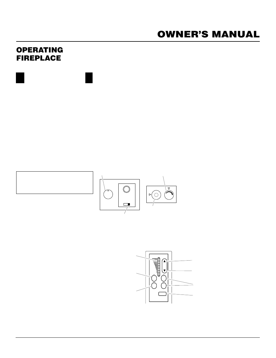 Owner’s manual, Operating fireplace, Continued | Optional remote operation, Cghrc series operation, Cghrct series operation, Thermostat control operation | Desa Tech CHDV34PA User Manual | Page 25 / 36