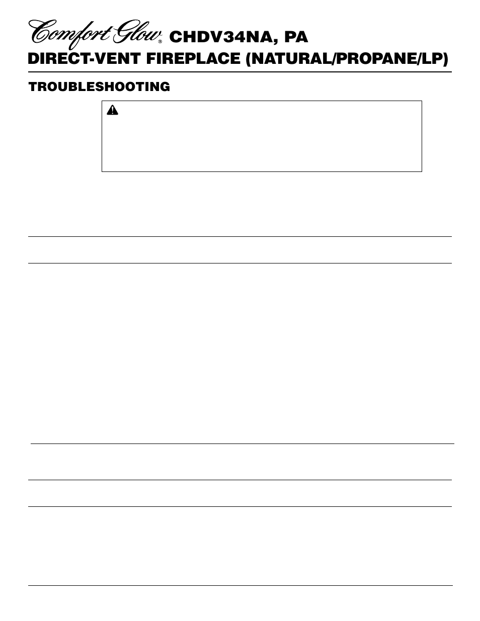 Troubleshooting | Desa Tech CHDV34PA User Manual | Page 30 / 36