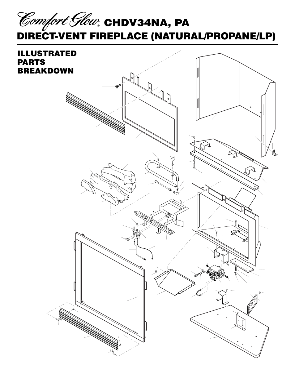 Illustrated parts breakdown | Desa Tech CHDV34PA User Manual | Page 32 / 36