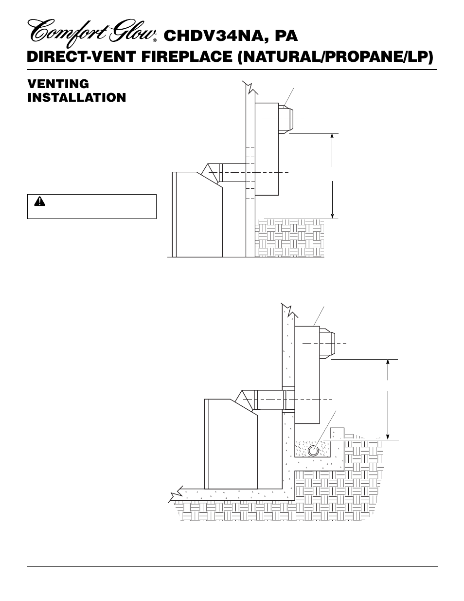 Venting installation, Continued | Desa Tech CHDV34PA User Manual | Page 8 / 36