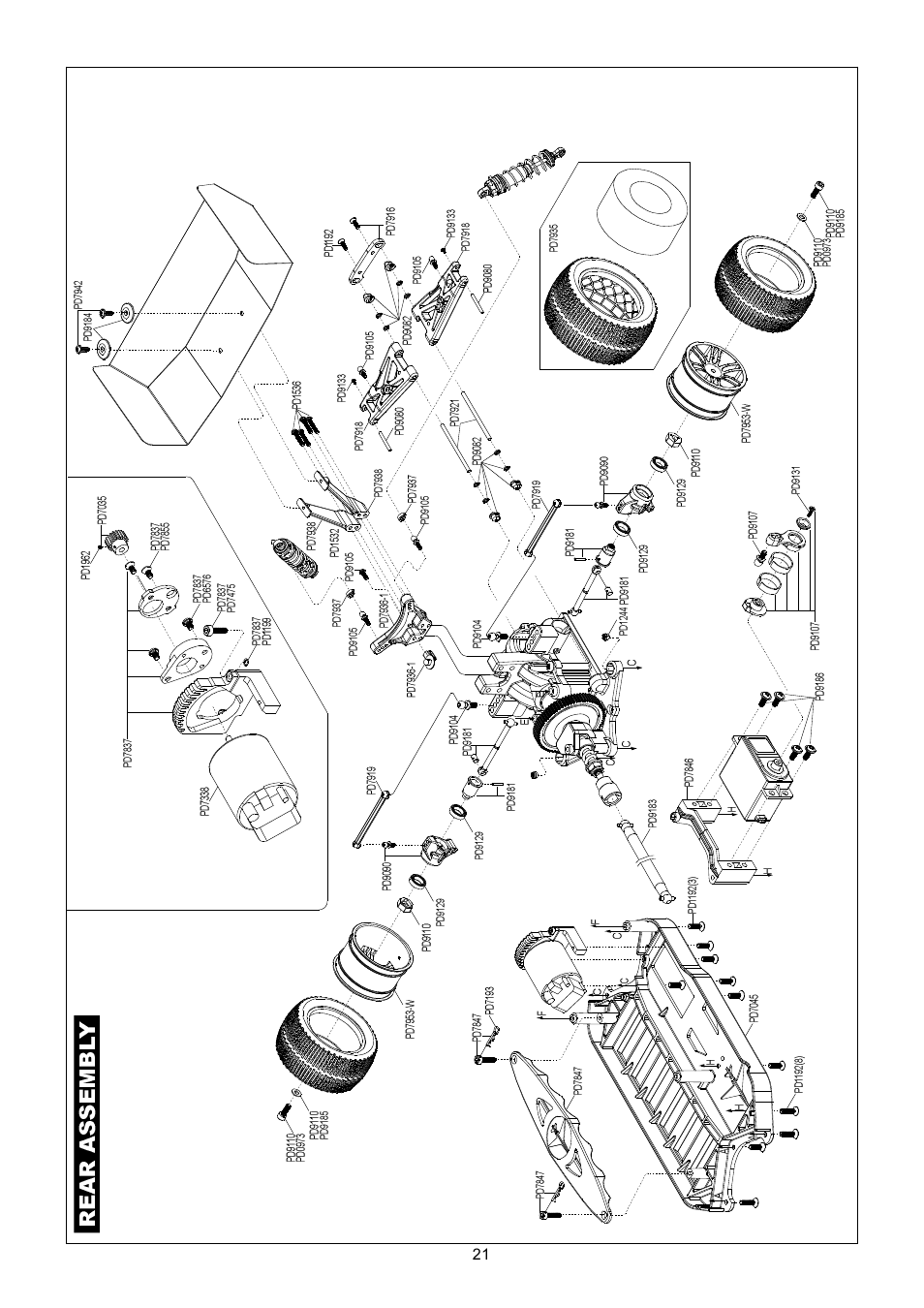 Thunder Tiger SPARROWHAWK XB 4WD Maintenance Manual User Manual | Page 22 / 34