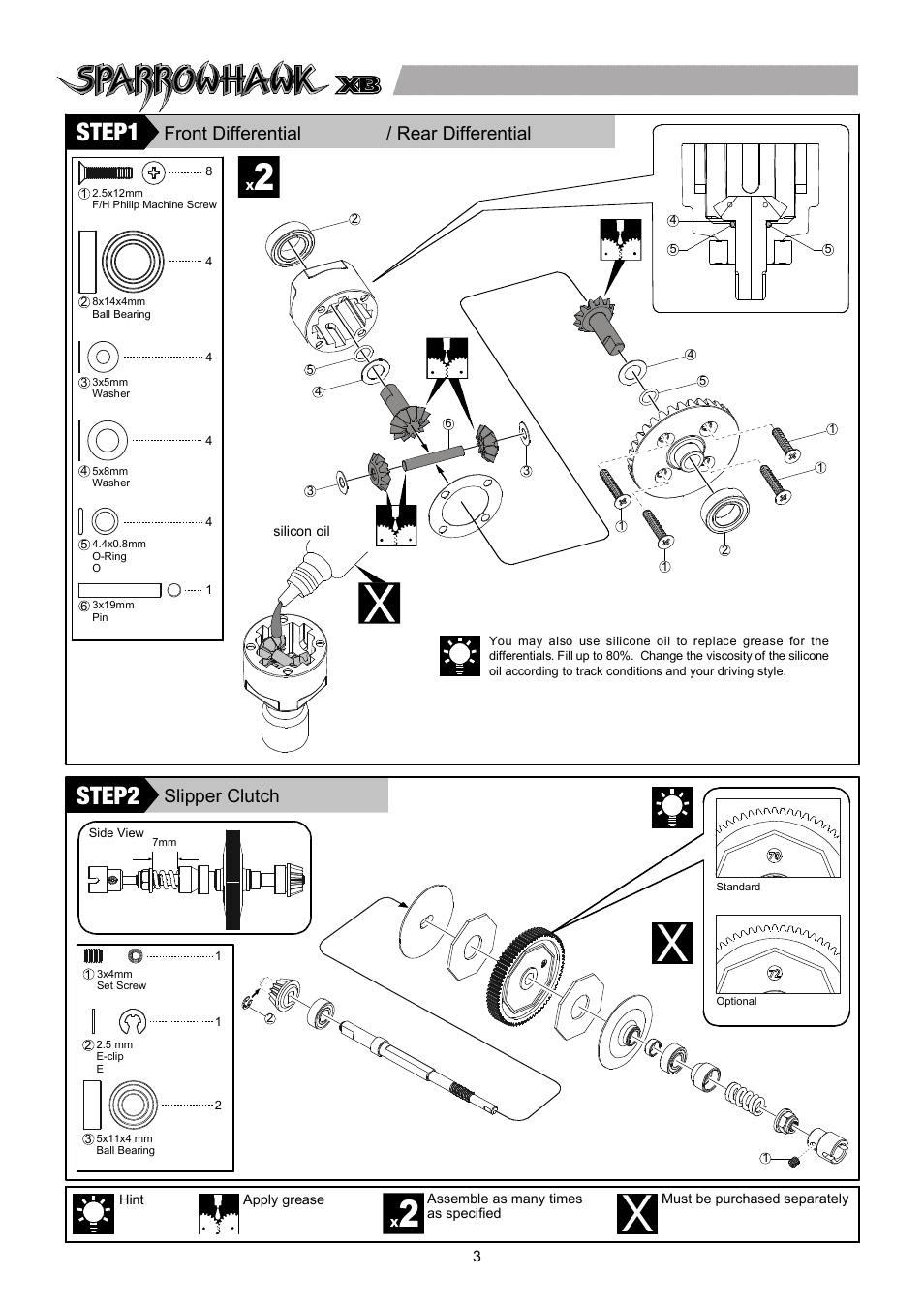 Maintenance manual & parts catalogue, Introduction, Under safety precautions | Index, Tools included, Tools required for assembly, Manual format, Symbols used throughout the manual, 電動競速越野車, No.6536-f | Thunder Tiger SPARROWHAWK XB 4WD Maintenance Manual User Manual | Page 4 / 34