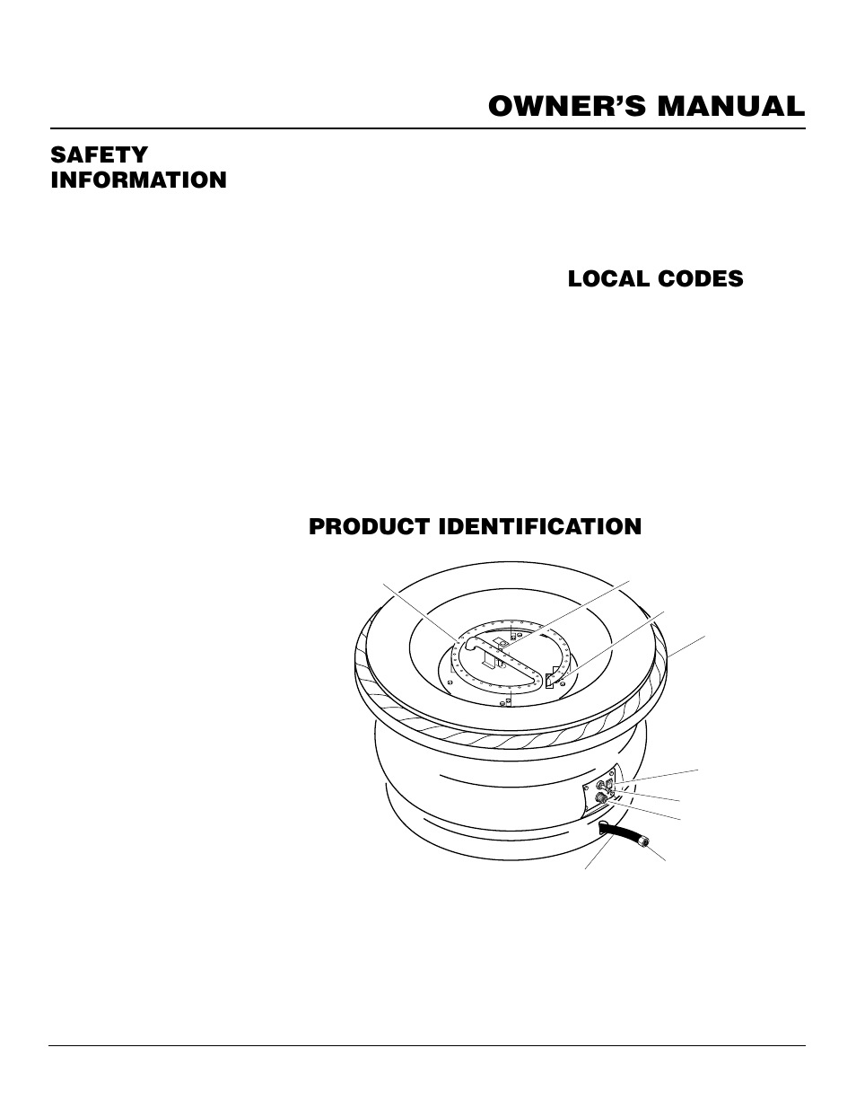 Owner’s manual, Product identification, Local codes | Safety information, Continued) | Desa Tech PC4670NG User Manual | Page 3 / 14