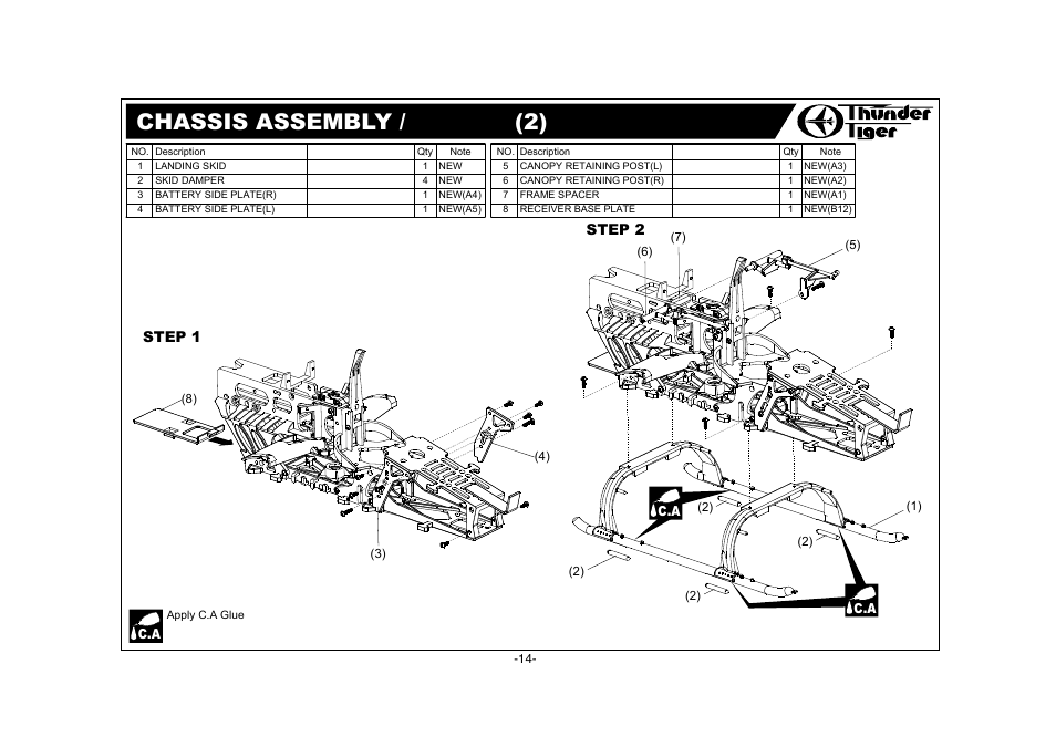 Thunder Tiger AH-1W User Manual | Page 15 / 39