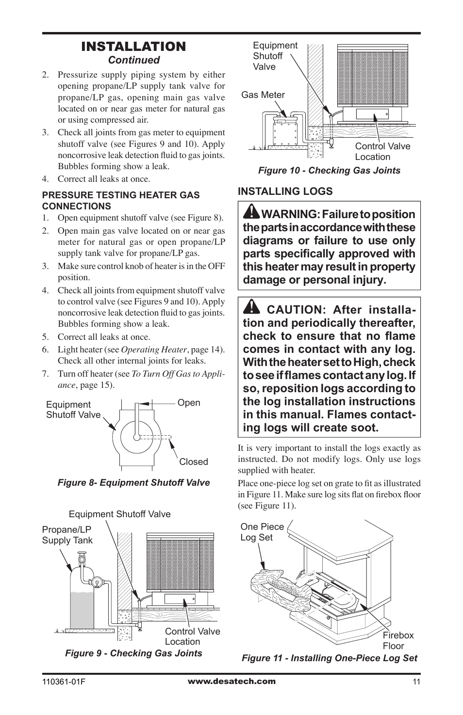 Installation | Desa Tech S26NTA User Manual | Page 11 / 28
