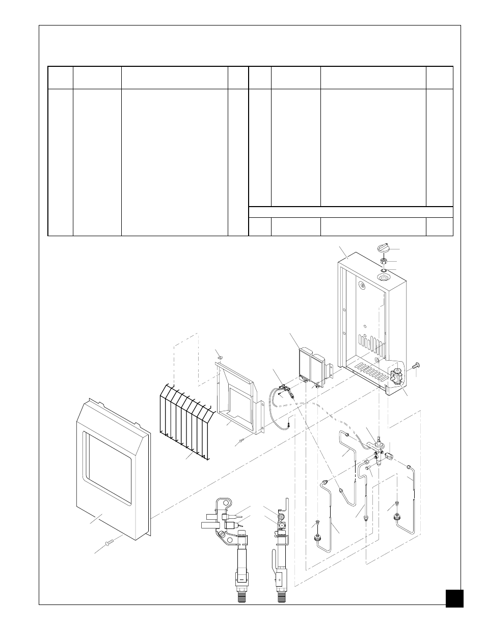 Parts list, Illustrated parts breakdown | Desa Tech CGP11 User Manual | Page 23 / 24