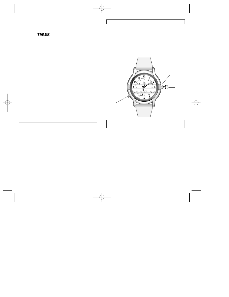 Timex 100 User Manual | 3 pages