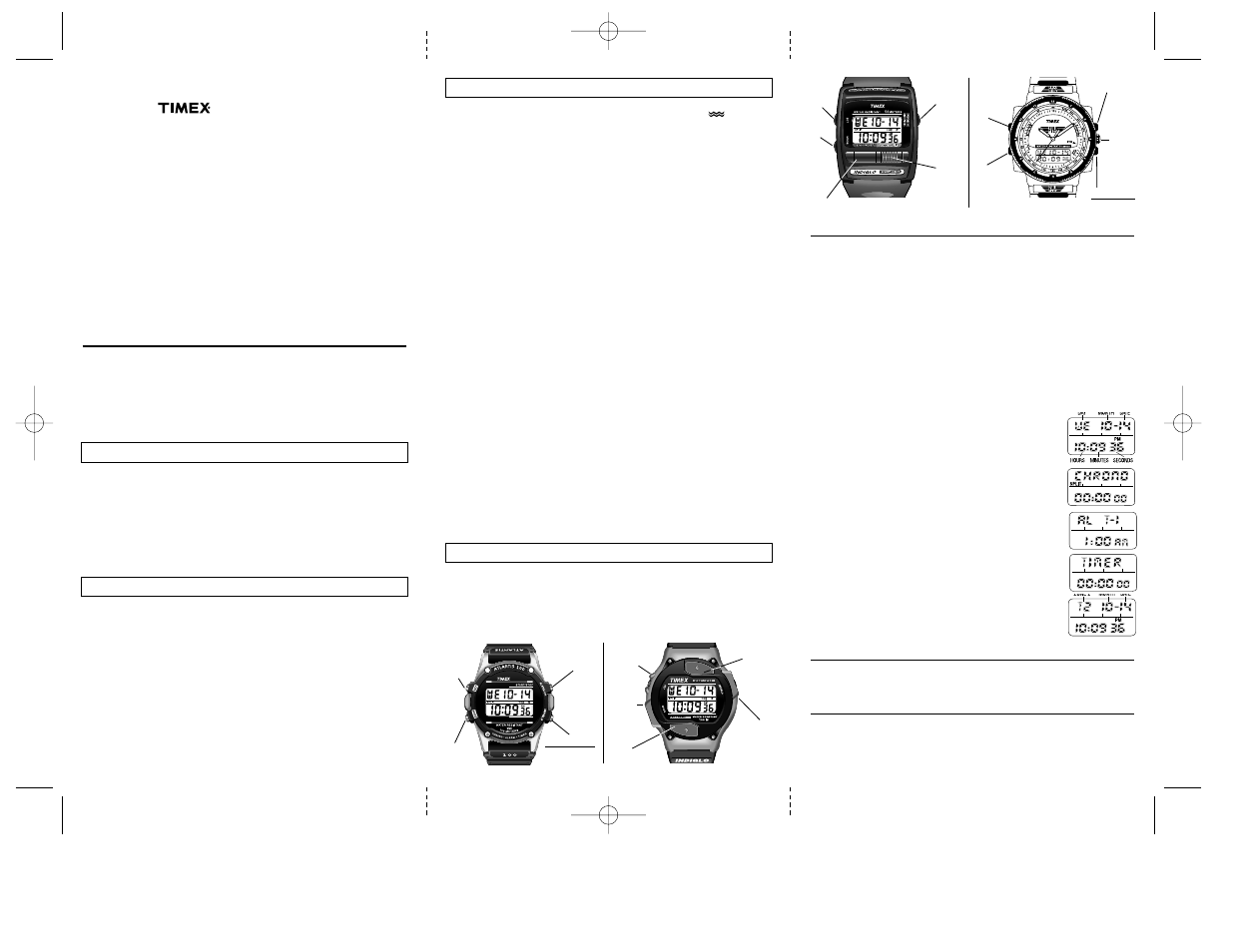 Timex 095 User Manual | 4 pages