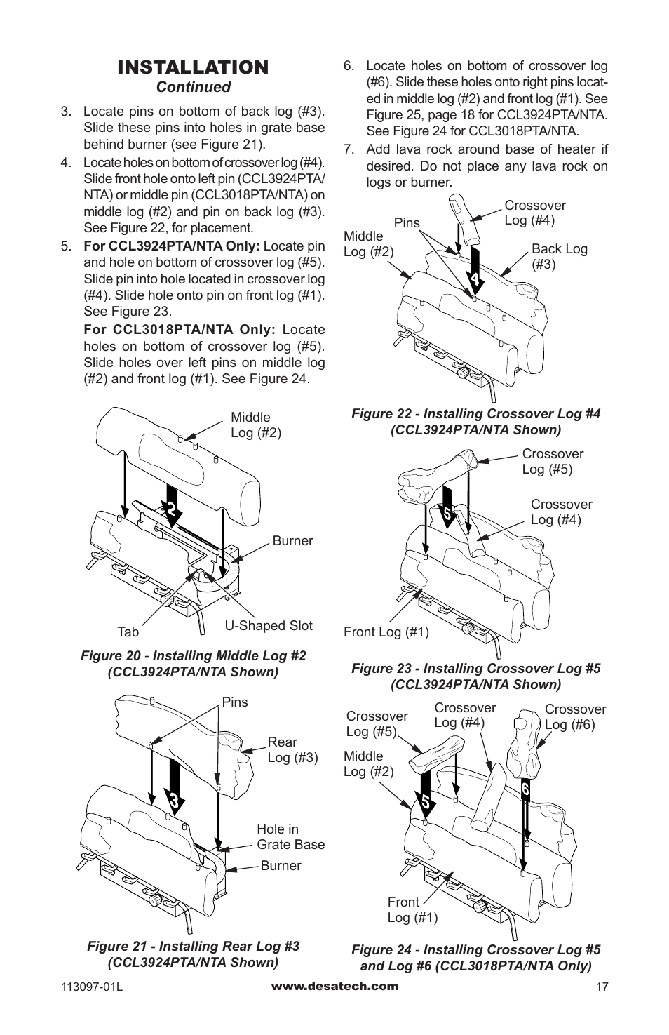 Installation | Desa Tech CRL3124PA/NA User Manual | Page 17 / 36