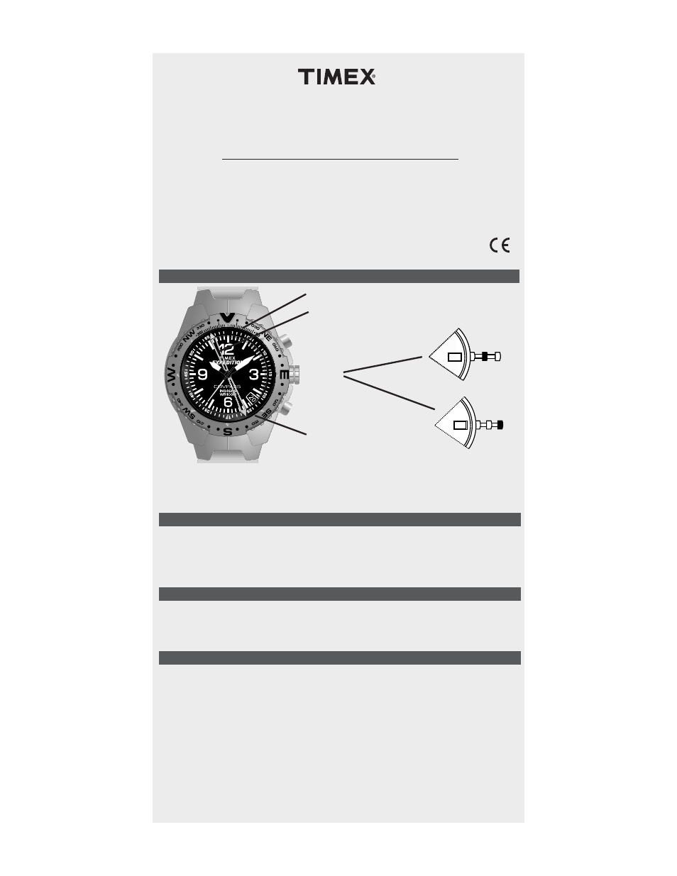 Timex W-162 User Manual | 3 pages