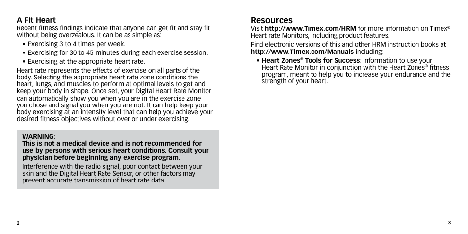 Resources | Timex W-270 User Manual | Page 4 / 88