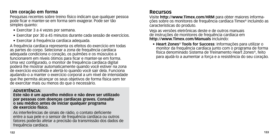 Recursos | Timex W-270 User Manual | Page 69 / 88