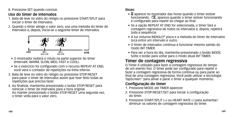 Timer de contagem regressiva | Timex W-270 User Manual | Page 77 / 88