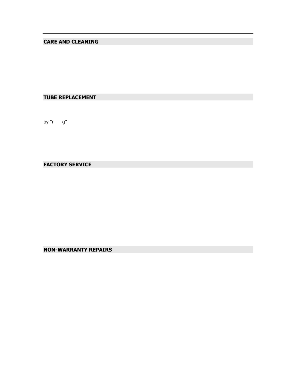 Service and care | Cary Audio Design SUPER AUDIO CD PLAYER CD 303 T SACD User Manual | Page 22 / 26