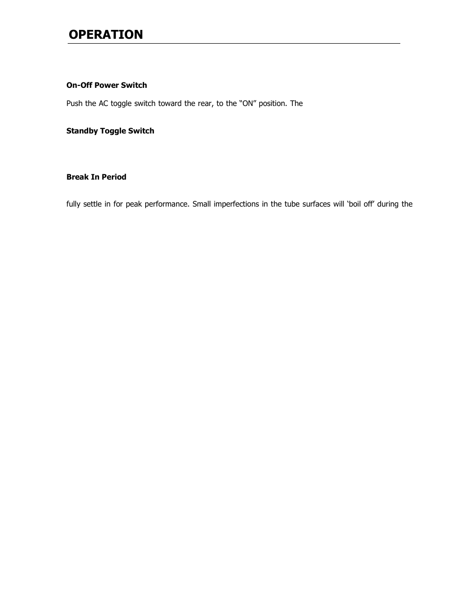 Operation | Cary Audio Design CAD 211 FE User Manual | Page 10 / 19