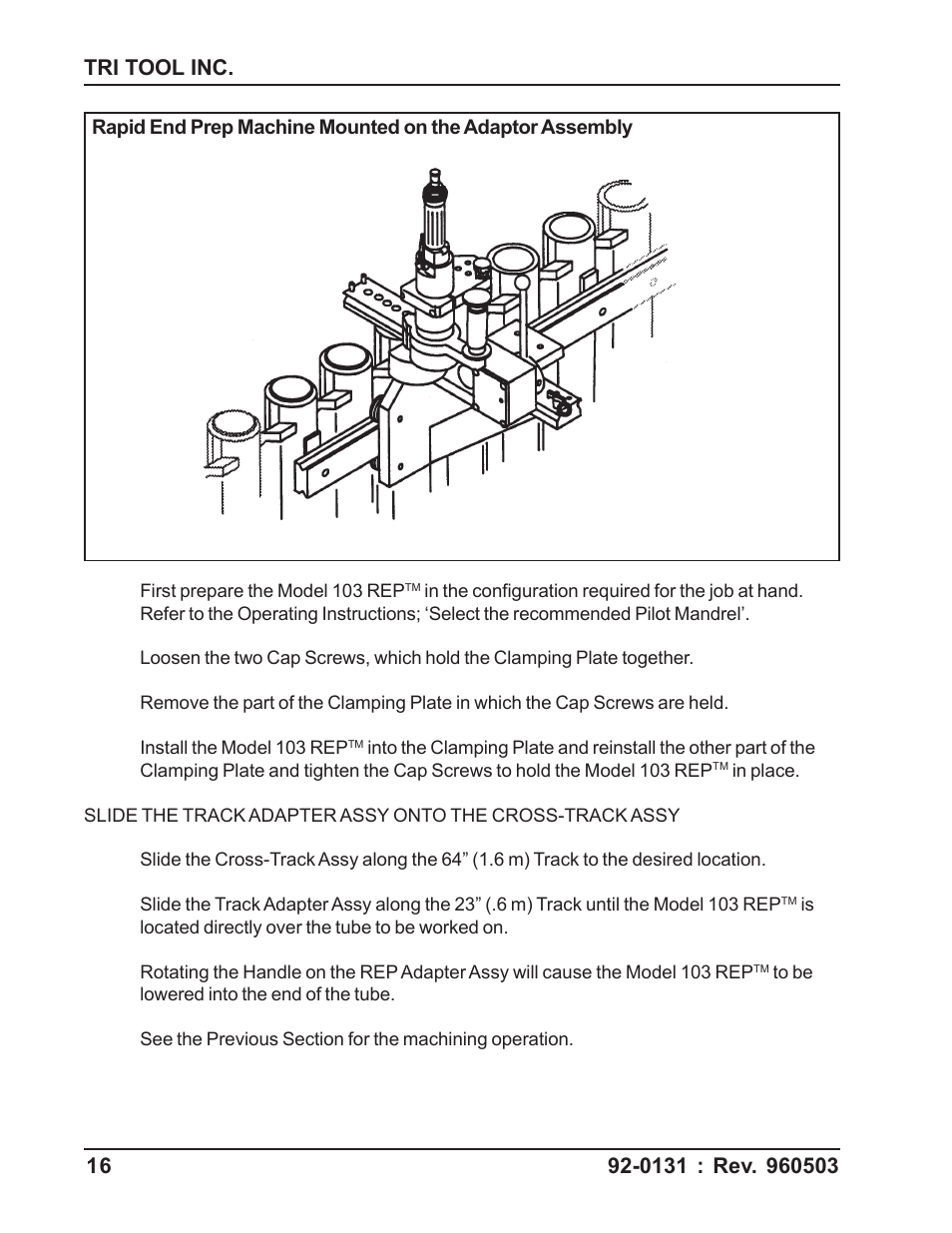 Tri Tool 103 REP User Manual | Page 16 / 36