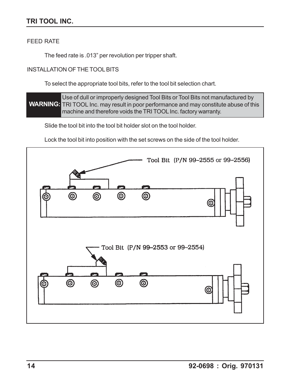 Tri Tool 204B Flange Facer User Manual | Page 14 / 21