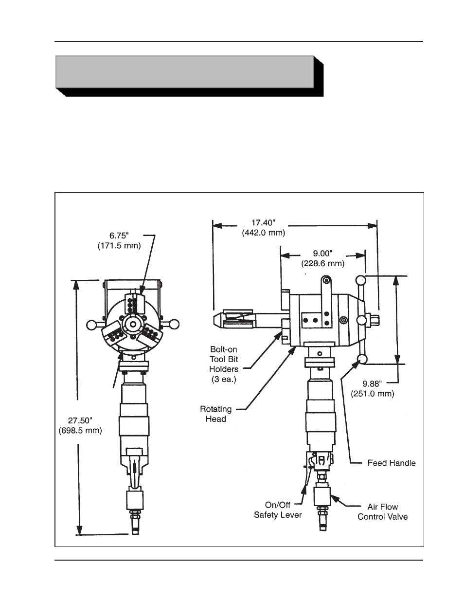 Specifications | Tri Tool 206B Beveler User Manual | Page 7 / 45